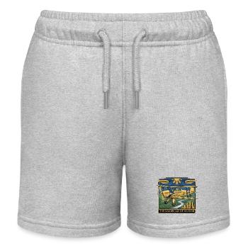 Golden Age of Aviation – Der Geist der Pioniere - Kinder Organic Joggingshorts Mini Bolter von Stanley/Stella - Grau meliert - Vorne