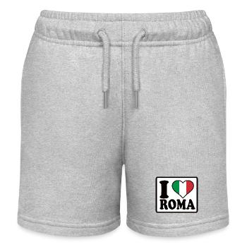 I love Roma, Rome - Kids Organic Sweat Shorts by Stanley/Stella - heather grey - Front