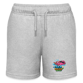 Meeres Relaxmodus - Kinder Organic Joggingshorts Mini Bolter von Stanley/Stella - Grau meliert - Vorne