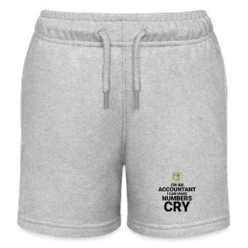 Buchhalter Buchhaltung Buchhaltung Finanzen Lustig - Kinder Organic Joggingshorts Mini Bolter von Stanley/Stella - Grau meliert - Vorne