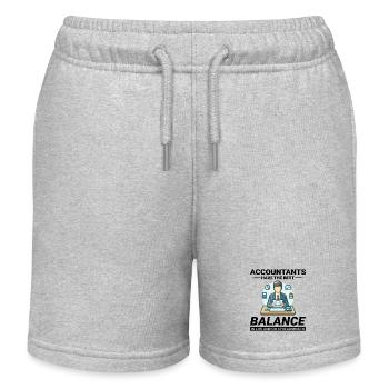 Buchhalter Buchhaltung Buchhaltung Finanzen Lustig - Kinder Organic Joggingshorts Mini Bolter von Stanley/Stella - Grau meliert - Vorne