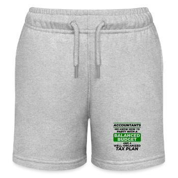 Buchhalter Buchhaltung Buchhaltung Finanzen Lustig - Kinder Organic Joggingshorts Mini Bolter von Stanley/Stella - Grau meliert - Vorne