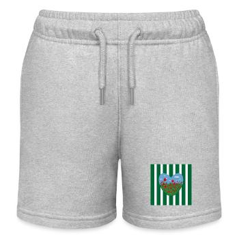 Herz Wiese mit vielen Blumen. - Kinder Organic Joggingshorts Mini Bolter von Stanley/Stella - Grau meliert - Vorne
