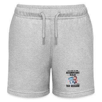 Comptable Papa Comptabilité Finance Financier Drôle - Short de jogging enfant bio Stanley/Stella - gris chiné - Devant