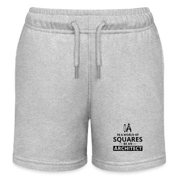 Architectes : Façonner un monde au-delà des carrés ! 🌐 - Short de jogging enfant bio Stanley/Stella - gris chiné - Devant