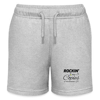 Sensibilisation au syndrome de Down Rockin' Chromosome 21 - Short de jogging enfant bio Stanley/Stella - gris chiné - Devant
