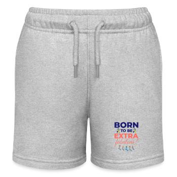 Down-Syndrom-Bewusstsein Extra fabelhaft - Kinder Organic Joggingshorts Mini Bolter von Stanley/Stella - Grau meliert - Vorne