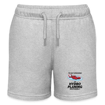 Wasserflugzeug Bootsrennen Wassersport Adrenalin - Kinder Organic Joggingshorts Mini Bolter von Stanley/Stella - Grau meliert - Vorne
