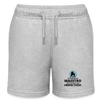 Verglaser Fenster Glasbeschlag Monteur Glasarbeiten - Kinder Organic Joggingshorts Mini Bolter von Stanley/Stella - Grau meliert - Vorne