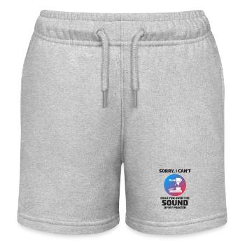 3D-Drucker 3D-Druck Lustig - Kinder Organic Joggingshorts Mini Bolter von Stanley/Stella - Grau meliert - Vorne
