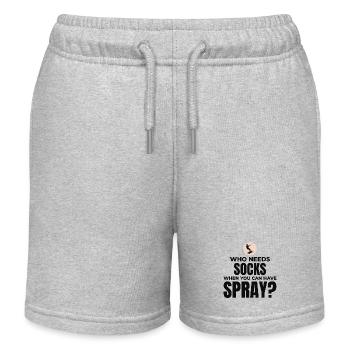 Pieds nus Ski nautique Sports extrêmes Pieds nus - Short de jogging enfant bio Stanley/Stella - gris chiné - Devant
