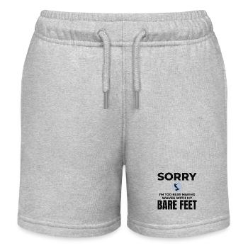 Pieds nus Ski nautique Sports extrêmes Pieds nus - Short de jogging enfant bio Stanley/Stella - gris chiné - Devant