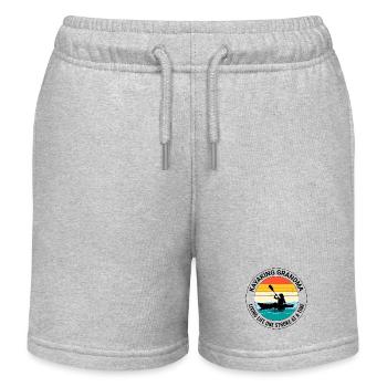 kayak Gradma Kayak Canoë Kayak Drôle - Short de jogging enfant bio Stanley/Stella - gris chiné - Devant