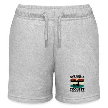 kayak Gradma Kayak Canoë Kayakiste Drôle - Short de jogging enfant bio Stanley/Stella - gris chiné - Devant