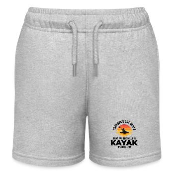 kayak Gradpa Kayak Canoë Kayakiste Drôle - Short de jogging enfant bio Stanley/Stella - gris chiné - Devant