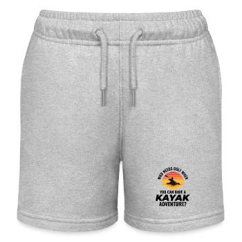 kayak Gradpa Kayak Canoë Kayakiste Drôle - Short de jogging enfant bio Stanley/Stella - gris chiné - Devant