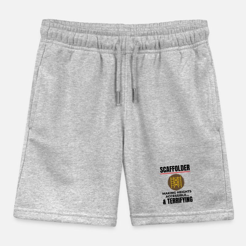 Scaffolder Scaffold Builder Scaffolding Platform Kids Organic Sweat Shorts by Stanley/Stella