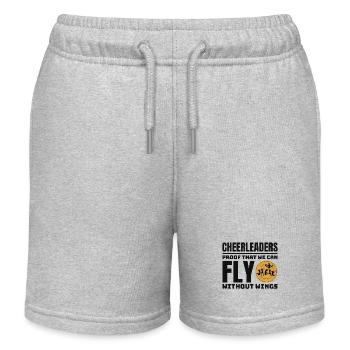 Cheerleader Cheerleading Girl Jubel Cheer Squad - Kinder Organic Joggingshorts Mini Bolter von Stanley/Stella - Grau meliert - Vorne