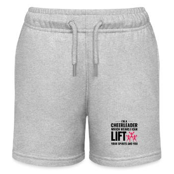 Cheerleader Cheerleading Girl Cheering Cheer Squad - Short de jogging enfant bio Stanley/Stella - gris chiné - Devant