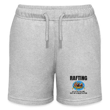 Rafting Team Raft White Water Rafter Paddle Funny - Kids Organic Sweat Shorts by Stanley/Stella - heather grey - Front