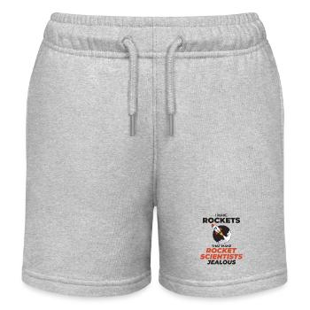 Luft- und Raumfahrtingenieur Raumfahrtraketenwissenschaftler - Kinder Organic Joggingshorts Mini Bolter von Stanley/Stella - Grau meliert - Vorne