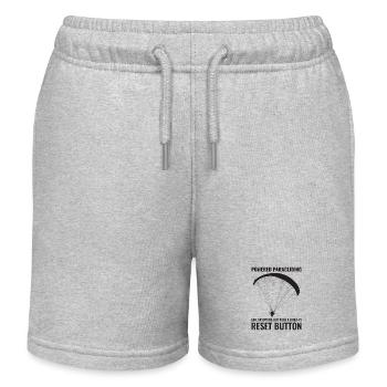 Motorschirmpilot Motorschirm Motorschirm - Kinder Organic Joggingshorts Mini Bolter von Stanley/Stella - Grau meliert - Vorne