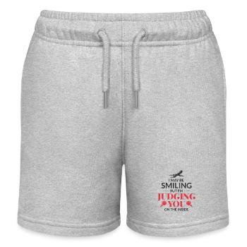 Hôtesse de l’air Hôtesse de l’air - Short de jogging enfant bio Stanley/Stella - gris chiné - Devant
