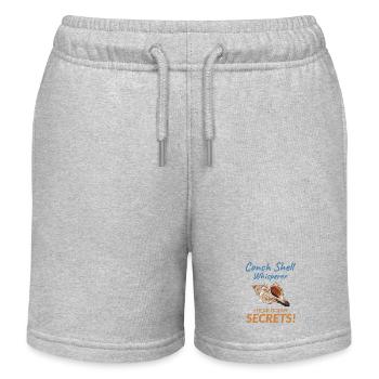 Muschel Muschel Sammler Beachcomber Muschel - Kinder Organic Joggingshorts Mini Bolter von Stanley/Stella - Grau meliert - Vorne