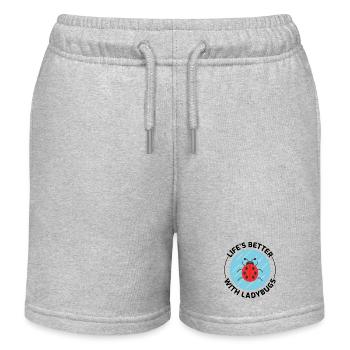 Marienkäfer Insektensammler Entomologie Entomologe - Kinder Organic Joggingshorts Mini Bolter von Stanley/Stella - Grau meliert - Vorne