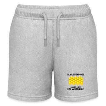 Honeybee Dad Beekeeper Apiculture Insect Collector - Short de jogging enfant bio Stanley/Stella - gris chiné - Devant