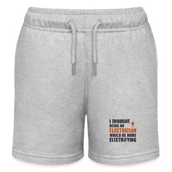 Elektriker Humor Elektrotechniker Ingenieur - Kinder Organic Joggingshorts Mini Bolter von Stanley/Stella - Grau meliert - Vorne