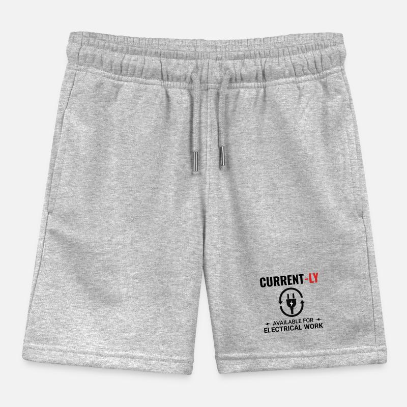 Electrician: Currently Available for Work Kids Organic Sweat Shorts by Stanley/Stella