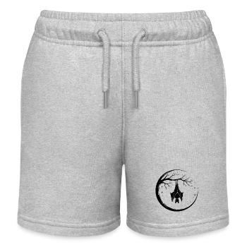 Fledermaus - Kinder Organic Joggingshorts Mini Bolter von Stanley/Stella - Grau meliert - Vorne