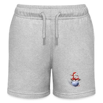 Père Noël - Short de jogging enfant bio Stanley/Stella - gris chiné - Devant