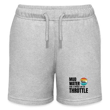 Airboat Fanboat Airboating Planeboat Sumpfboot - Kinder Organic Joggingshorts Mini Bolter von Stanley/Stella - Grau meliert - Vorne