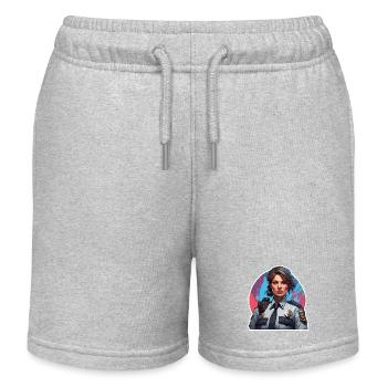 Polizei / Einsatz / Beruf / Job / Einsatzkräfte - Kinder Organic Joggingshorts Mini Bolter von Stanley/Stella - Grau meliert - Vorne