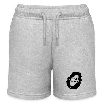 Fat Bike - Kids Organic Sweat Shorts by Stanley/Stella - heather grey - Front