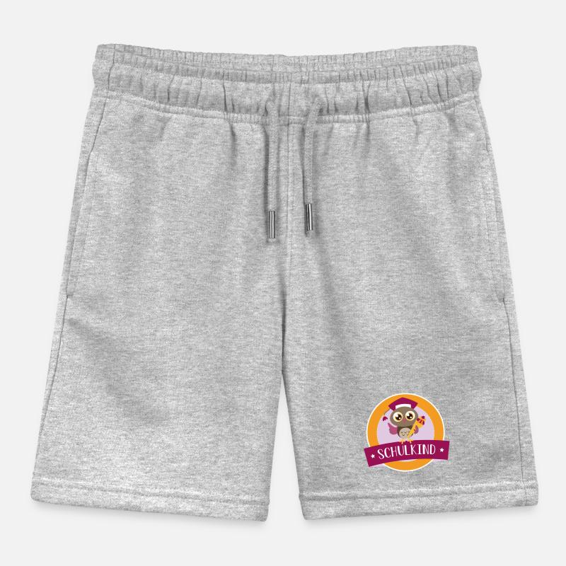 Schulkind Eule mit Zuckertüte Kinder Organic Joggingshorts Mini Bolter von Stanley/Stella