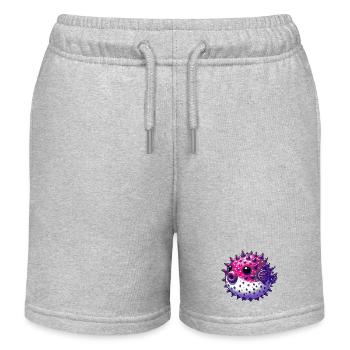 Kugelfisch - Kinder Organic Joggingshorts Mini Bolter von Stanley/Stella - Grau meliert - Vorne