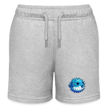 Kugelfisch - Kinder Organic Joggingshorts Mini Bolter von Stanley/Stella - Grau meliert - Vorne