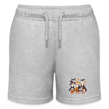 Mignon Halloween Canard Famille En Costumes - Short de jogging enfant bio Stanley/Stella - gris chiné - Devant