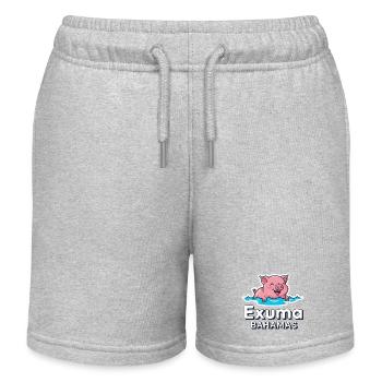 Exuma Pig Bahamas - Short de jogging enfant bio Stanley/Stella - gris chiné - Devant