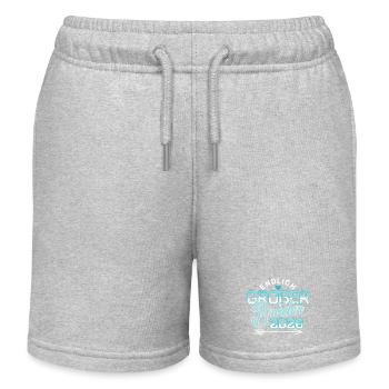 Finally Big Brother 2026 - Pregnancy Baby - Kids Organic Sweat Shorts by Stanley/Stella - heather grey - Front