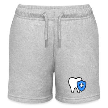 Zahn Symbol Zahnarzt - Kinder Organic Joggingshorts Mini Bolter von Stanley/Stella - Grau meliert - Vorne