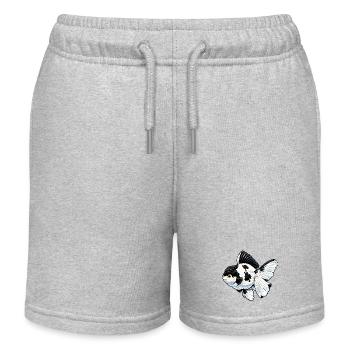Grade Panda Oranda High Quality Goldfish - Kinder Organic Joggingshorts Mini Bolter von Stanley/Stella - Grau meliert - Vorne