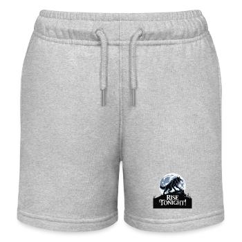 Lone Wolf Rise Tonight Mondgrafik - Kinder Organic Joggingshorts Mini Bolter von Stanley/Stella - Grau meliert - Vorne