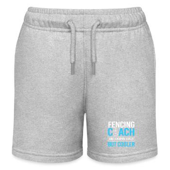 escrime - Short de jogging enfant bio Stanley/Stella - gris chiné - Devant