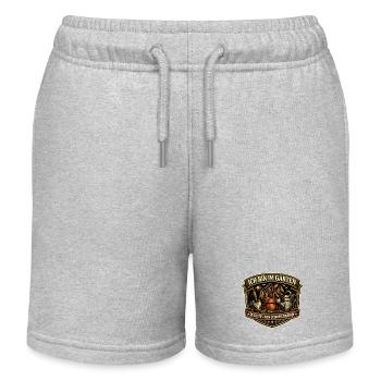Gartenprofi: Pflanzen Sterben - Kinder Organic Joggingshorts Mini Bolter von Stanley/Stella - Grau meliert - Vorne