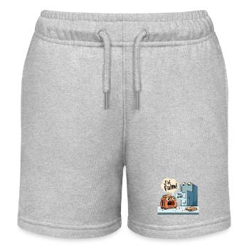 J'ai Faim Humour Grille-Pain Frigo - Short de jogging enfant bio Stanley/Stella - gris chiné - Devant