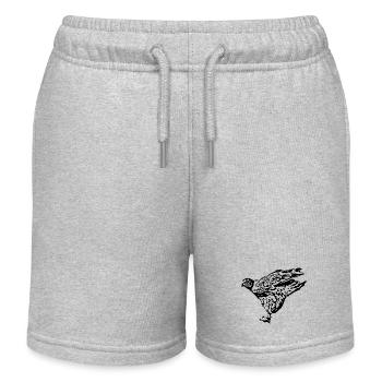Peregrine Falcon Tree Falcon T-shirt Gift - Kids Organic Sweat Shorts by Stanley/Stella - heather grey - Front